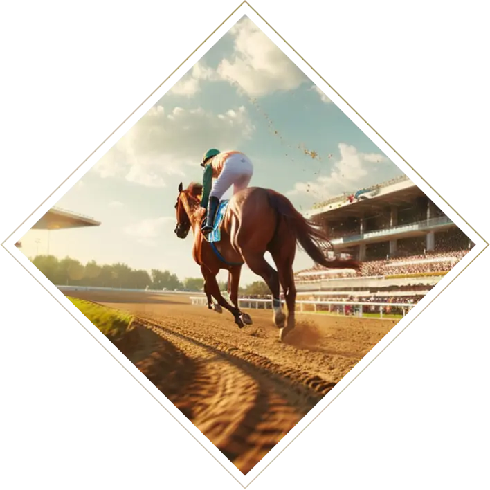 Jockey riding a horse